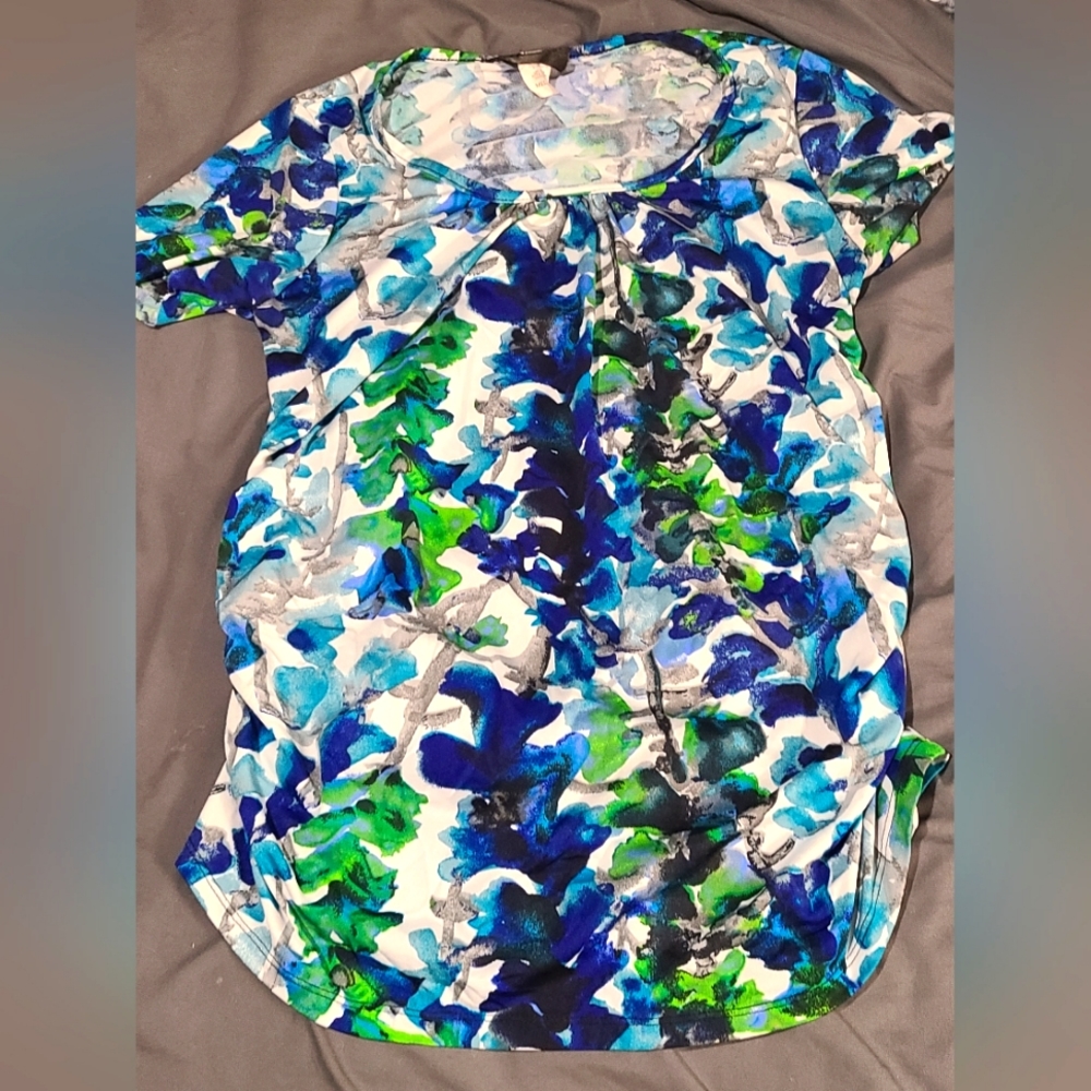 Watercolor Maternity Top